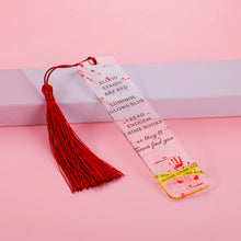 Load image into Gallery viewer, True Crime Bookmark for Crime Book Fans Gift for True Crime Lovers Crime Acrylic Bookmark for Women Men Crime Blood Spatter Gift for Bookworm Crime Book Forensic Science Bookmark Blood Stains are Red