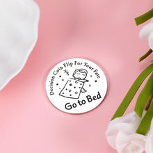 Load image into Gallery viewer, Funny Decision Destiny Flip Coin for Readers Chirsatams Stocking Stuffers for Booklovers Friend Girl Boy Decision Maker Coin for Reading Lover Valentines Birthday Gift for Women Men Writers Teachers