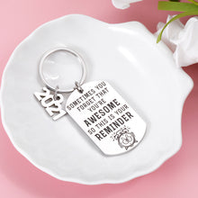 Load image into Gallery viewer, Inspirational Keychain Gifts, 2021 College High School Encouragement Keyring Class of 2021 Birthday Graduation Christmas Coming-of-Age Gifts to Boys Girls Daughter Son Women Men from Dad Mom Teacher