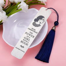 Load image into Gallery viewer, Bookmarks Inspirational for Women Girls Feminist Future Lawyer Students Gifts for Booklovers Birthday Graduation Notorious Bookmark for Daughter Friends Lady BFF Christmas Gifts for Teenage Girls Fans