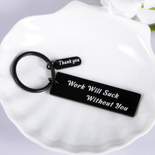 Load image into Gallery viewer, Coworker Leaving Gifts for Women Men Going Moving Away Keychain for Work Friends Boss Leader Colleague Retirement Farewell Goodbye Funny Office Team Keyring for Employee Business Partner