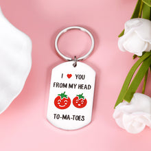 Load image into Gallery viewer, Funny Pun Valentines Day Gift Keychain for Boyfriend Girlfriend Anniversary Birthday Wedding Keyring Gift for Husband Fiancé from Wife Fiancée Christmas I Love You Gift for Mom Dad Women Men