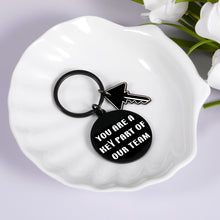 Load image into Gallery viewer, Team Key Chain Gifts for Players Coaches Employee Appreciation Gift Keychain for Women Men Thank You Keyring for Team Member Coworker Friends Retirement Goodbye Christmas Present for Supervisor Mentor