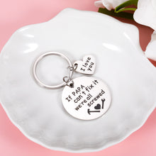 Load image into Gallery viewer, Dad Christmas Fathers Day Keychain Gifts from Daughter Son Daddy Birthday Valentine Gift for Stepdad New Dad to Be Husband from Kids Stepdaughter Wife Father of The Bride Wedding Presents Men Him