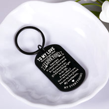 Load image into Gallery viewer, Gifts Keychain for Boyfriend Him from Girlfriend to My Love Gift Keyring for Husband from Wife Valentine Anniversary Birthday Gifts for Fiance Hubby Couples Wedding Father’s Day Christmas Present