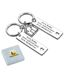 Load image into Gallery viewer, 2PCS New Home Housewarming Gift for Women Men New Homeowner First Home for Couple Friend Daughter Son New House for Family BFF Coworker Real Estate Closing Moving in Jewelry