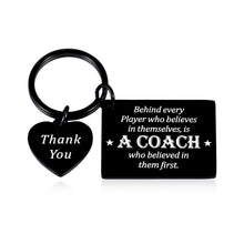 Load image into Gallery viewer, Christmas Gift for Coach Going Away Mentor Gift Birthday Christmas Retirement Keyring Present Coach Appreciation Basketball Coach Gift Thank You Keychain for Baseball Coach Teacher Hockey Celebration