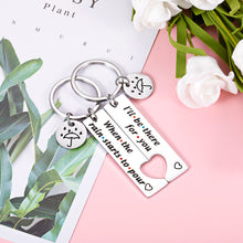 Load image into Gallery viewer, Best Friend Keychain for Women Men Friends TV Show Gifts for Boyfriend Girlfriend Husband Wife Birthday Christmas Wedding Valentine Couple Gift for BFF Friendship Sister Besties Jewelry 2Pcs
