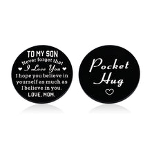 Load image into Gallery viewer, Stocking Stuffers for Teens Boys Son Gift from Mom Sons Pocket Hug Token to Kids Valentines Day Birthday Gifts for Boys Teens Present from Mom Dad Graduation Back to School Keepsakes for Stepson Him