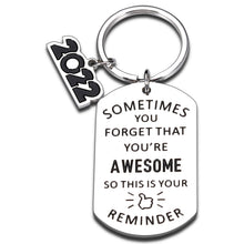 Load image into Gallery viewer, Class of 2022 Gift Keychain for Him Her 2022 Graduation Gift for High School Seniors College Students 2022 Inspirational Gifts Bulk for Medical Nurse Lawyer Student Boy Girl Son Daughter from Teacher