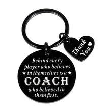 Load image into Gallery viewer, Coach Cheer Gift Keychain for Men Women Appreciation Key Chain Present for Football Basketball Baseball Coach Sports Match Thank You Keyring for Softball Swimming Coach Birthday Christmas Retirement