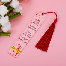Load image into Gallery viewer, True Crime Bookmark for Crime Book Fans Gift for True Crime Lovers Crime Acrylic Bookmark for Women Men Crime Blood Spatter Gift for Bookworm Crime Book Forensic Science Bookmark Blood Stains are Red