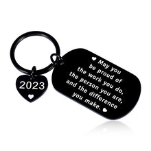 Load image into Gallery viewer, Christmas Gifts for Coworkers Employee Coworker Gift for Women Men Going Away Gifts Moving Keychain for Coworker Leaving gifts for appreciation Gifts Thank You Office Birthday 2023 Stocking Stuffers