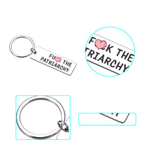 Load image into Gallery viewer, Fck The Patriarchy Feminist Gift for Her Women Inspirational Gift for Female Friends Sisters All Too Well Merch Activist for Taylor Fans Feminist Keepsake for Women's Rights Girl Power Keychain