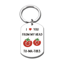 Load image into Gallery viewer, Funny Pun Valentines Day Gift Keychain for Boyfriend Girlfriend Anniversary Birthday Wedding Keyring Gift for Husband Fiancé from Wife Fiancée Christmas I Love You Gift for Mom Dad Women Men