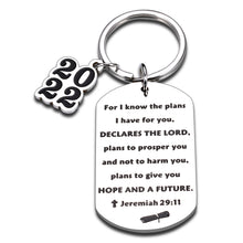 Load image into Gallery viewer, Christian Gifts Inspirational Bible Verse Keychain Men and Women Religious Jewelry for Birthday Graduation Christmas Thanksgiving First Communion Confirmation Gift for Girls Boys Godchild Church Bulk