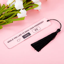 Load image into Gallery viewer, Anime Bookmark Acrylic Funny Bookmark for Final Fantasy Fans Teen Boys Girls Son Daughter Reading Gift for Booklover Christmas Birthday Gifts Would You Like to Save Your Progress Book Mark