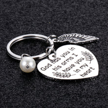 Load image into Gallery viewer, Memorial Gift for Loss of Loved One Sympathy Bereavement Keychain Gifts for Women Men Loss of Mother Father Family Friend Condolence Miscarriage gifts for Moms Pet Loss Anniversary Funeral Keyring