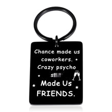 Load image into Gallery viewer, Funny Coworker Appreciation Leaving Gifts Keychain for Women Men Thank You Goodby Keyring for Freinds Boss Colleagues Office Farewell Retirement Gifts for Leader Employees Birthday Christmas Present