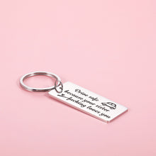 Load image into Gallery viewer, Drive Safe Keychain for Brother Sister Birthday New Driver Gifts for Him Her Best Friend BFF Bestie Sibling Day Valentine Christmas Keyring for Men Trucker Drive Safe Because Your Sister Loves You