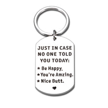 Load image into Gallery viewer, Inspirational Love Quote Gifts Keychain for Husband Boyfriend from Wife Girlfriend Positive Christmas Anniversary Valentines Gifts Keyring for Men Fiance Birthday Wedding Stocking Stuffer Present