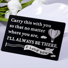 Load image into Gallery viewer, Wallet Card Birthday Christmas for Boyfriend Husband Anniversary Valentines Card for Family Son Daughter Wedding Engagement Gift for Groom Bride Fiance Fiancee Mini Love Note Stocking Stuffers