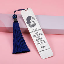 Load image into Gallery viewer, Bookmarks Inspirational for Women Girls Feminist Future Lawyer Students Gifts for Booklovers Birthday Graduation Notorious Bookmark for Daughter Friends Lady BFF Christmas Gifts for Teenage Girls Fans