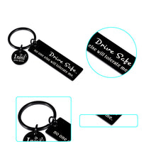 Load image into Gallery viewer, Drive Safe Keychain Gift for Boyfriend Husband from Girlfriend Wife New Driver Valentines Christmas Gifts Key Chain for Men Fiance Son Daughter Wedding Birthday Stocking Stuffers for Driver Trucker