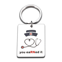 Load image into Gallery viewer, Nurse Gift RN Keychain for Women Graduation Back to School Gifts for Nursing Medical Students Teacher Practitioner Nuse Week Congratulate Gifts Idea for RN Birthday Christmas Nurse Day Female in Bulk