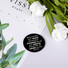 Load image into Gallery viewer, Pocket Hug Token Gifts for Friends Family, Long-Distance Isolation Lockdown Keepsake for Daughter Son, Inspirational Token for Quarantine Social Distancing, Doubleside You are Braver Than You Believe