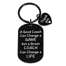 Load image into Gallery viewer, Coach Appreciation Gifts Keychain for Men Women Tahnk You Key Chain Gift for Baseball Football Softball Coach Team Cheer Present for Volleyball Hockey Coach Retirement Christmas Stocking Stuffers