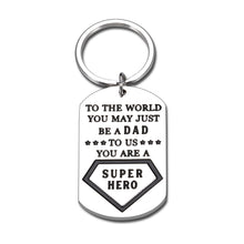 Load image into Gallery viewer, Dad Christmas Stocking Stuffers for Father's Day Gift Keychain from Daughter Son, Birthday Valentines's Day Gifts for Dad Stepdad New Dad, Christmas Gift for Daddy, Father of The Bride Gift