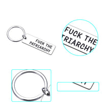 Load image into Gallery viewer, Fck The Patriarchy Feminist Gift for Her Women Inspirational Gift for Female Friends Sisters All Too Well Merch Activist for Taylor Fans Feminist Keepsake for Women's Rights Girl Power Keychain