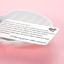 Load image into Gallery viewer, Anniversary Wallet Card for Him Husband Boyfriend from Wife Girlfriend Valentines Day Christmas Wallet Insert Card for Women Men Hubby Wifey Wedding Engagement Gifts for Fiance Fiancee Groom Bride