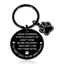 Load image into Gallery viewer, XPENMULBOJA Pet Memorial Gift Keychain for Pets Dogs Cats Bereavement Gifts for Loss of Pet