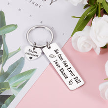 Load image into Gallery viewer, Retirement Gift for Men Women Boss Lady Coworker Going Leaving Keychain for Employee Colleagues Nurse Teacher Retired Office Gifts for Work Friends Staff Leader No One Can Ever Fill Your Shoes