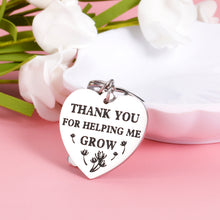 Load image into Gallery viewer, Thank You Gift Keychain for Teacher Coach from Students Appreciation Key Chain Gifts for Mentor Tutor Nanny Christmas Birthday Present for Preschool Teachers Babysitter Teacherâs Day Stocking Stuffers