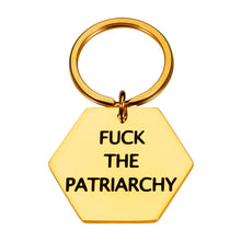 Load image into Gallery viewer, Stocking Stuffers for Women Fuck The Patriarchy Keychain Women Rights Feminist Gifts Bulk for Women Abortion Rights Reproductive Activist Gift for Girl Power Gifts All Too Well Lyric Keychain
