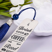 Load image into Gallery viewer, Bookmark for Women Men Coffee & Books Gift Bookmark for Book Coffee Lovers Birthday Christmas Book Mark Gifts for Friends Family Son Daughter Graduation Holiday Stocking Stuffers Present for Him Her