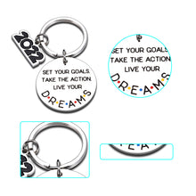 Load image into Gallery viewer, 2022 Inspirational Gifts Keychain for Women Men Class of 2022 Graduation Grad Birthday Gifts for Teens Girl Boy Senior High School Students from Teacher College Master Graduation Gift for Nurse