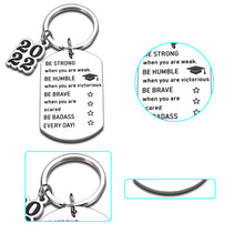 Load image into Gallery viewer, 2022 Back to School Graduation Gifts Keychain for Him Her Class of 2022 Inspirational Grad Gifts for Son Daughter Senior High School Students from Teacher College Master Christmas Gift for Nurse