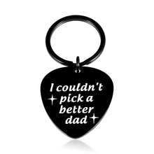 Load image into Gallery viewer, Stocking Stuffer for Dad Christmas for Daddy I Couldn't Pick A Better Dad Keychain for Dad Father's Day Birthday Gifts from Daughter Son for Father Stepdad from Kids Guitar Player Lover Dad Birthday