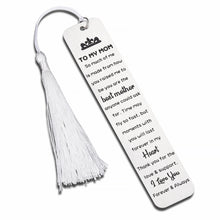 Load image into Gallery viewer, Mom Gift Bookmark from Daughter Son Mom Birthday Gifts for Mother Mommy Grandma Mother's Day Gift for Mom from Teens Kids I Love You Mom Bookmarks from Daughter Son Christmas Stoking Stuffer for Mommy