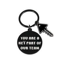 Load image into Gallery viewer, Team Key Chain Gifts for Players Coaches Employee Appreciation Gift Keychain for Women Men Thank You Keyring for Team Member Coworker Friends Retirement Goodbye Christmas Present for Supervisor Mentor