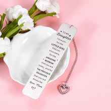 Load image into Gallery viewer, to My Daughter Stocking Stuffer for Teen Girls Gift to My Daughter ChristmasBirthday Gifts for Daughter Inspirational Bookmark Gifts for Teenage Girls 18th 21st Wedding Mothers Day Graduation Gifts
