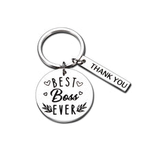 Load image into Gallery viewer, Boss Day Gifts Keychain for Boss Lady, Appreciation Key Chain for Leader Mentor, Birthday Going Away Retirement Keyring for Supervisor Manager, Goodbye Christmas Present for Best Boss Ever Women Men