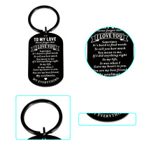 Load image into Gallery viewer, Gifts Keychain for Boyfriend Him from Girlfriend to My Love Gift Keyring for Husband from Wife Valentine Anniversary Birthday Gifts for Fiance Hubby Couples Wedding Father’s Day Christmas Present