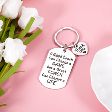 Load image into Gallery viewer, Coach Thank You Gifts Keychain for Men Women Appreciation Key Chain Gift for Baseball Football Softball Coach Team Cheer Present for Volleyball Hockey Coach Retirement Christmas Stocking Stuffers