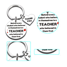 Load image into Gallery viewer, Teacher Appreciation Gift Keychain Thank You Gifts Bulk for Teacher Mentor Principal Teacher’s Day Presents for Preschool Teachers Summer Back to School End of Year Birthday Present from Student