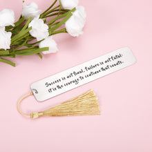 Load image into Gallery viewer, Inspirational Gifts Bookmark for Women Men Book Lovers Christmas Graduation Birthday Present for Daughter Son Teen Girls Boys Encouragement Bookmark with Tassel for Friends Coworker Stocking Stuffer